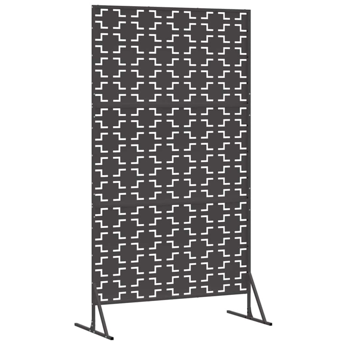 vidaXL Οθόνη Ιδιωτικότητας 100 x 50 x 180 εκ. Ατσάλι Μαύρο