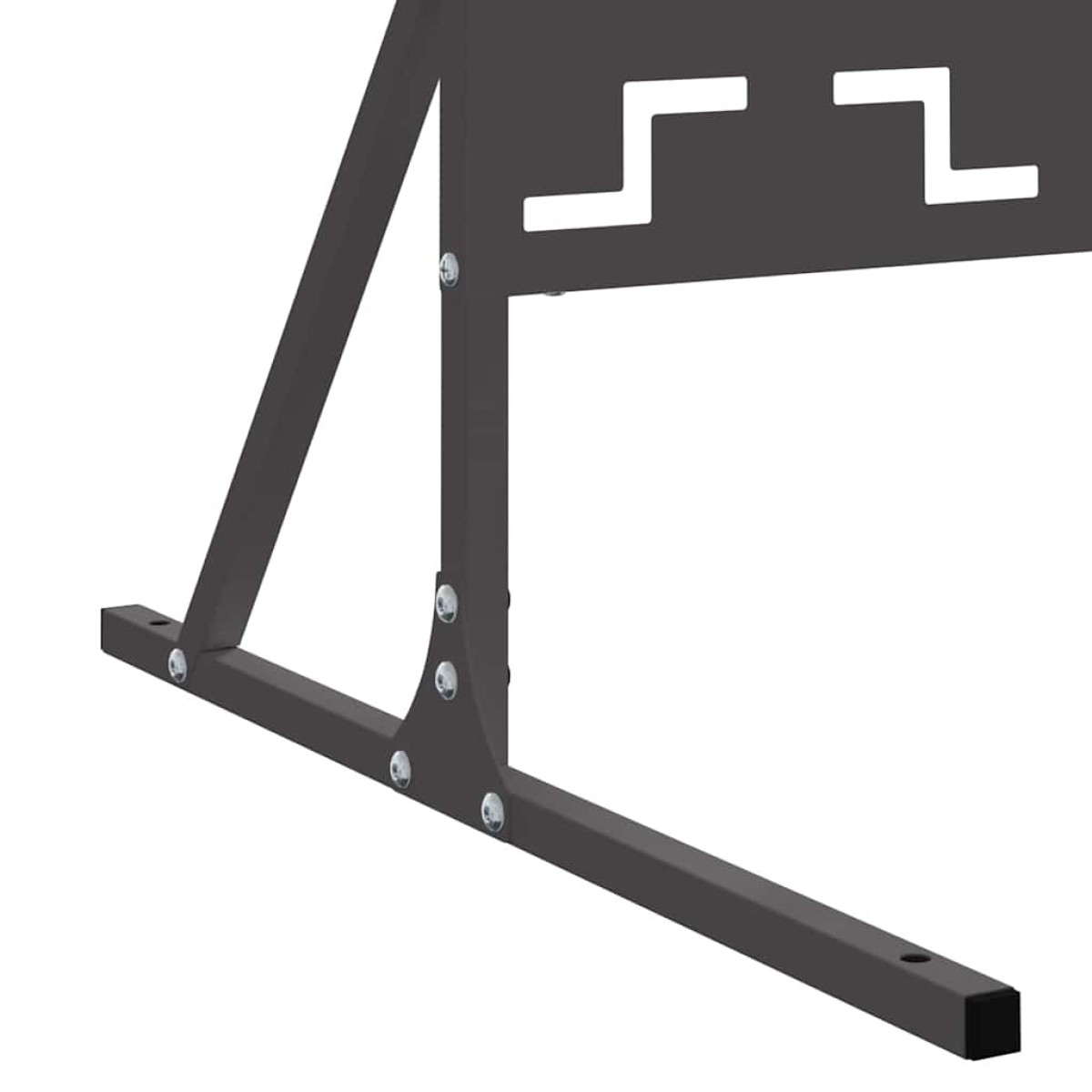 vidaXL Οθόνη Ιδιωτικότητας 100 x 50 x 180 εκ. Ατσάλι Μαύρο
