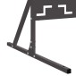 vidaXL Οθόνη Ιδιωτικότητας 100 x 50 x 180 εκ. Ατσάλι Μαύρο