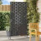 vidaXL Οθόνη Ιδιωτικότητας 100 x 50 x 180 εκ. Ατσάλι Μαύρο