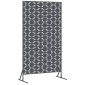 vidaXL Οθόνη Ιδιωτικότητας 100 x 50 x 180 εκ. Ατσάλι Ανθρακί