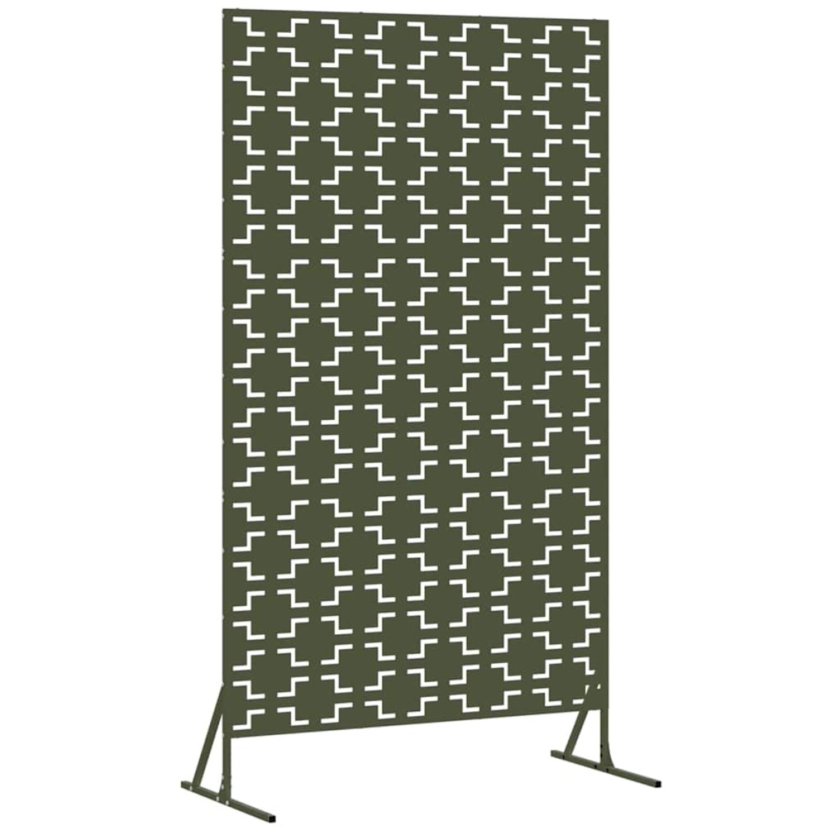 vidaXL Οθόνη Ιδιωτικότητας 100 x 50 x 180 εκ. Ατσάλι Λαδί