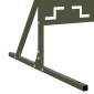 vidaXL Οθόνη Ιδιωτικότητας 100 x 50 x 180 εκ. Ατσάλι Λαδί