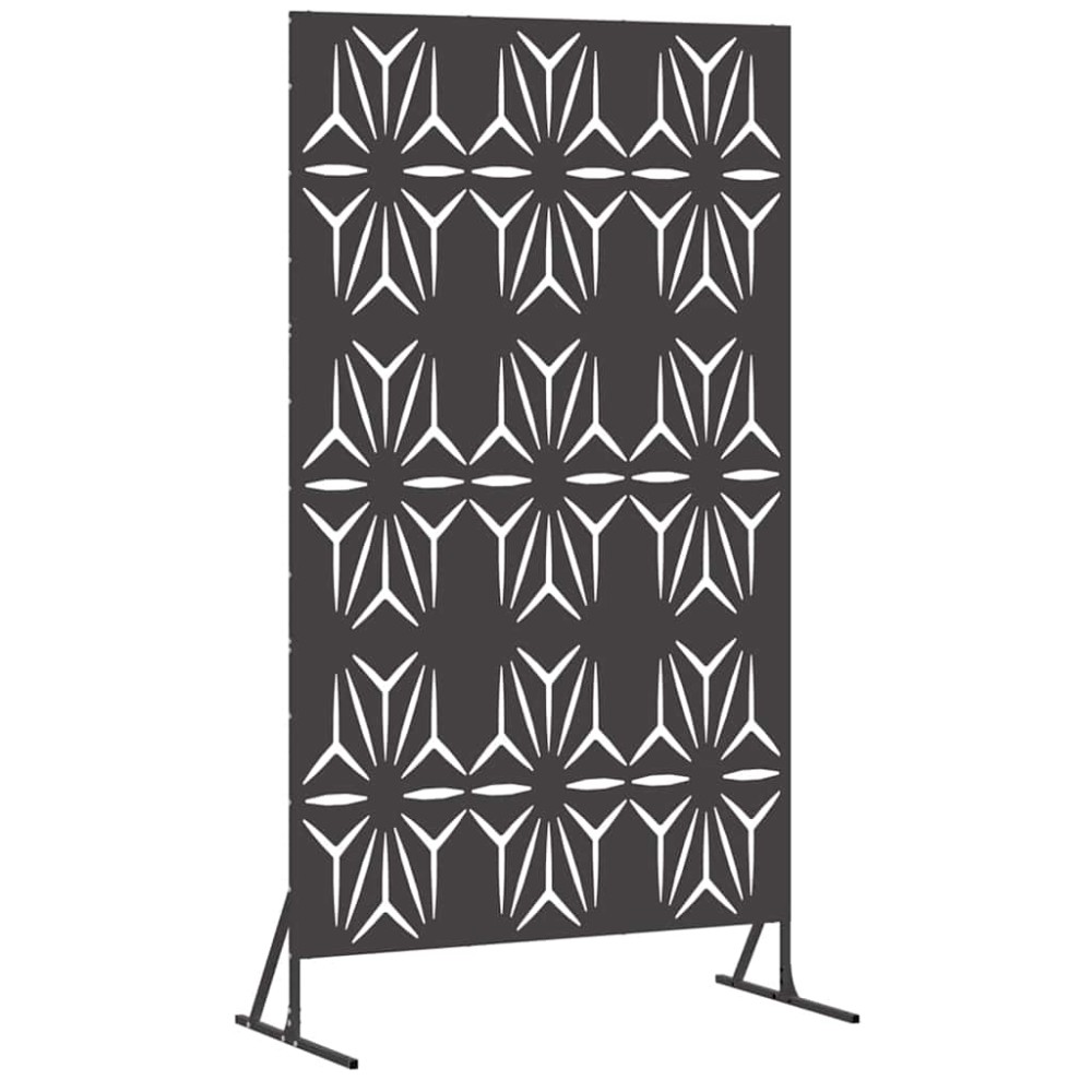 vidaXL Οθόνη Ιδιωτικότητας 100 x 50 x 180 εκ. Ατσάλι Μαύρο