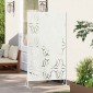 vidaXL Οθόνη Ιδιωτικότητας 100 x 50 x 180 εκ. Ατσάλι Λευκό