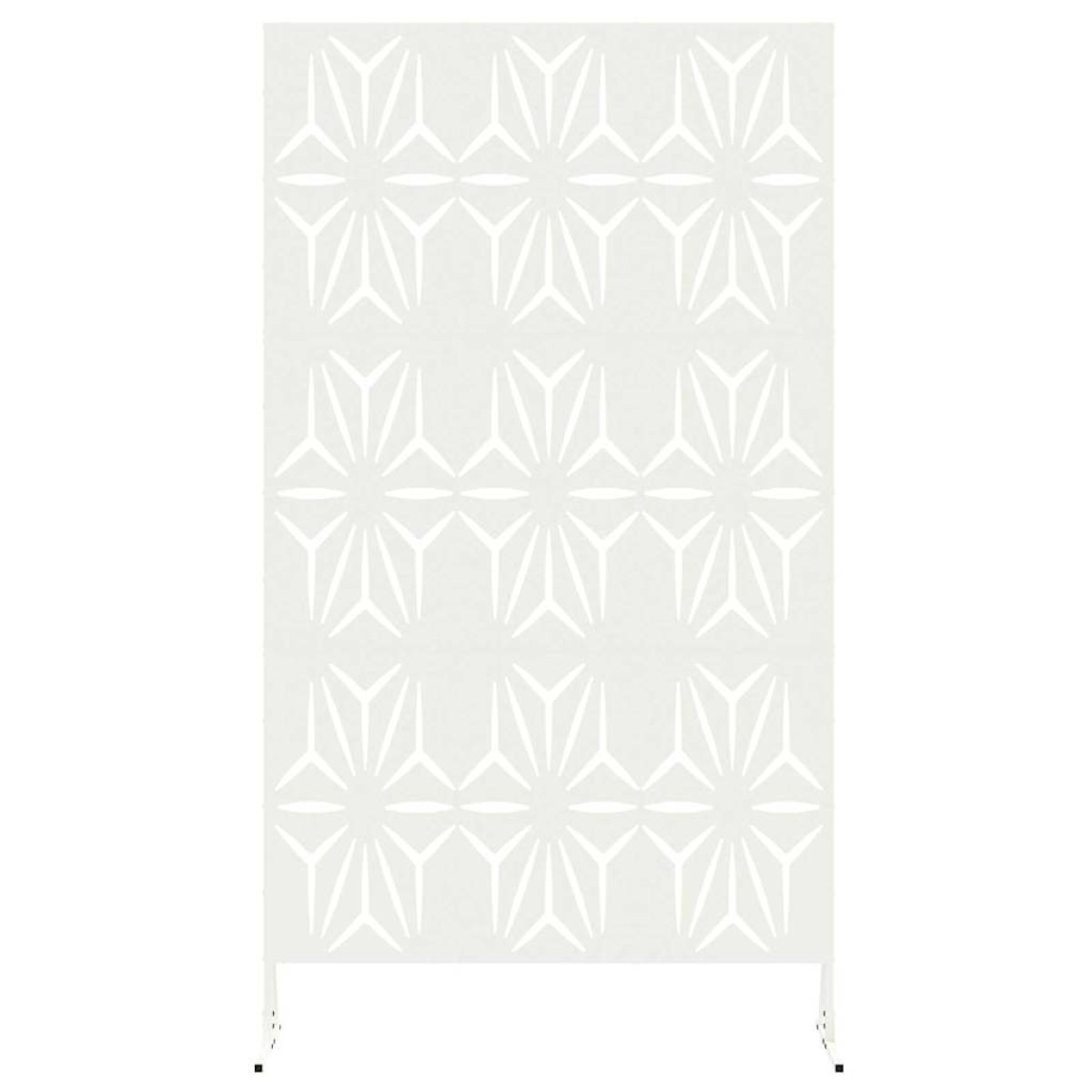 vidaXL Οθόνη Ιδιωτικότητας 100 x 50 x 180 εκ. Ατσάλι Λευκό