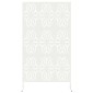 vidaXL Οθόνη Ιδιωτικότητας 100 x 50 x 180 εκ. Ατσάλι Λευκό