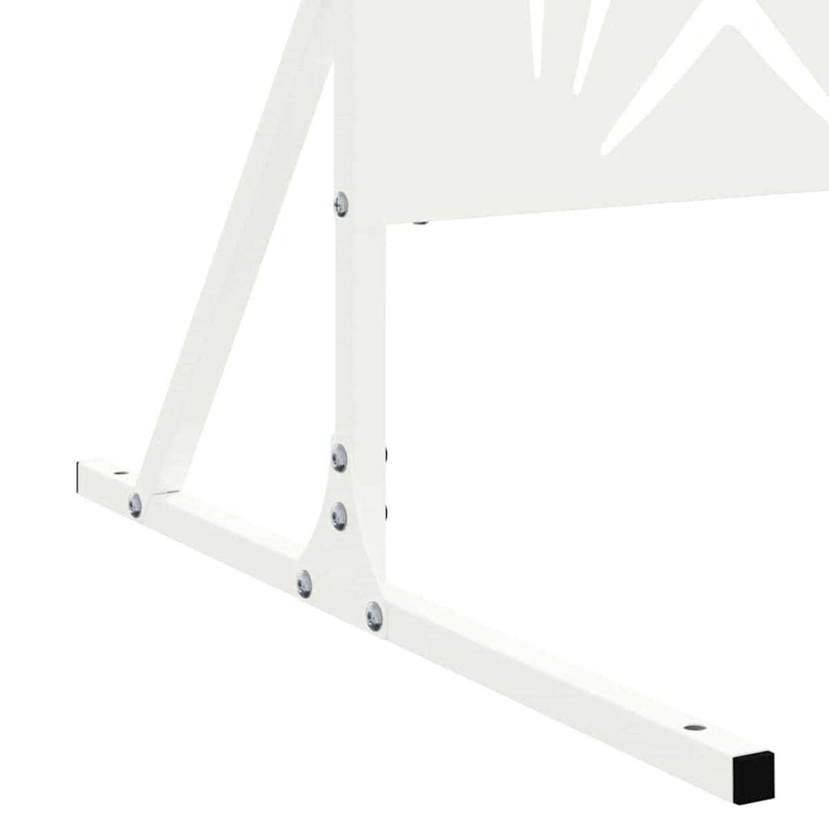 vidaXL Οθόνη Ιδιωτικότητας 100 x 50 x 180 εκ. Ατσάλι Λευκό