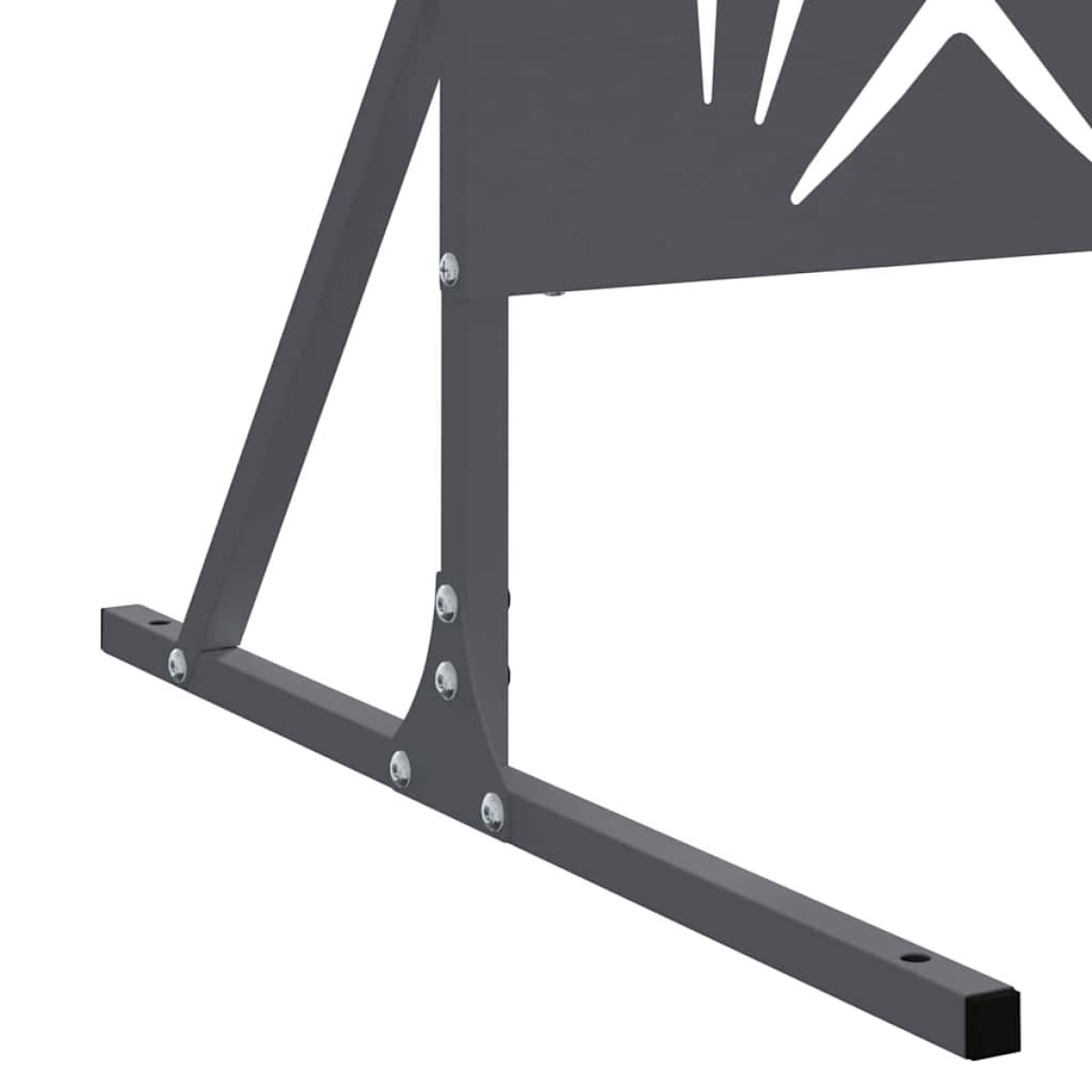 vidaXL Οθόνη Ιδιωτικότητας 100 x 50 x 180 εκ. Ατσάλι Ανθρακί