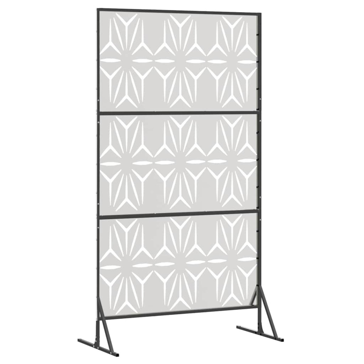 vidaXL Οθόνη Ιδιωτικότητας 100 x 50 x 180 εκ. Ανοξείδωτο Ατσάλι Ασημί