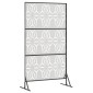 vidaXL Οθόνη Ιδιωτικότητας 100 x 50 x 180 εκ. Ανοξείδωτο Ατσάλι Ασημί