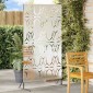 vidaXL Οθόνη Ιδιωτικότητας 100 x 50 x 180 εκ. Ανοξείδωτο Ατσάλι Ασημί