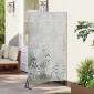 vidaXL Οθόνη Ιδιωτικότητας 100 x 50 x 180 εκ. Γαλβανισμένος Χάλυβας