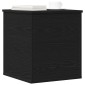 vidaXL Κουτί αποθήκευσης Μαύρη Οξυά 40 x 42 x 46 cm Επεξεργασμένο Ξύλο