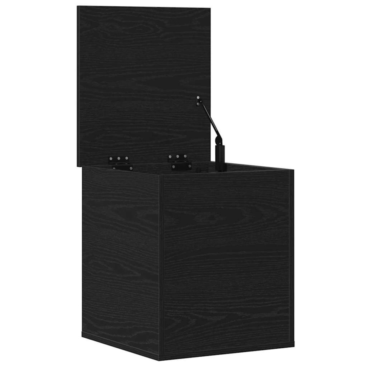 vidaXL Κουτί αποθήκευσης Μαύρη Οξυά 40 x 42 x 46 cm Επεξεργασμένο Ξύλο