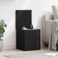 vidaXL Κουτί αποθήκευσης Μαύρη Οξυά 40 x 42 x 46 cm Επεξεργασμένο Ξύλο