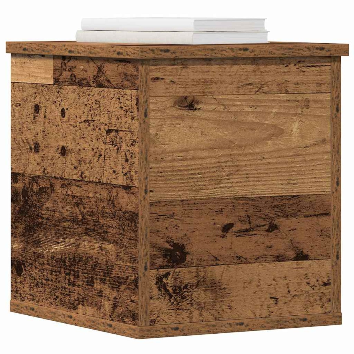vidaXL Κουτί αποθήκευσης Παλιό Ξύλο 30 x 35 x 35 cm Επεξεργασμένο Ξύλο
