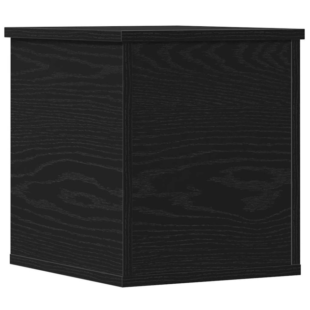 vidaXL Κουτί αποθήκευσης Μαύρη Οξυά 30 x 35 x 35 cm Επεξεργασμένο Ξύλο