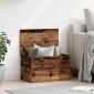 vidaXL Κουτί αποθήκευσης Παλιό Ξύλο 60 x 35 x 35 cm Επεξεργασμένο Ξύλο