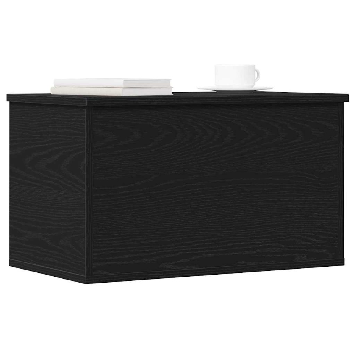vidaXL Κουτί αποθήκευσης Μαύρη Οξυά 60 x 35 x 35 cm Επεξεργασμένο Ξύλο