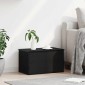 vidaXL Κουτί αποθήκευσης Μαύρη Οξυά 60 x 35 x 35 cm Επεξεργασμένο Ξύλο