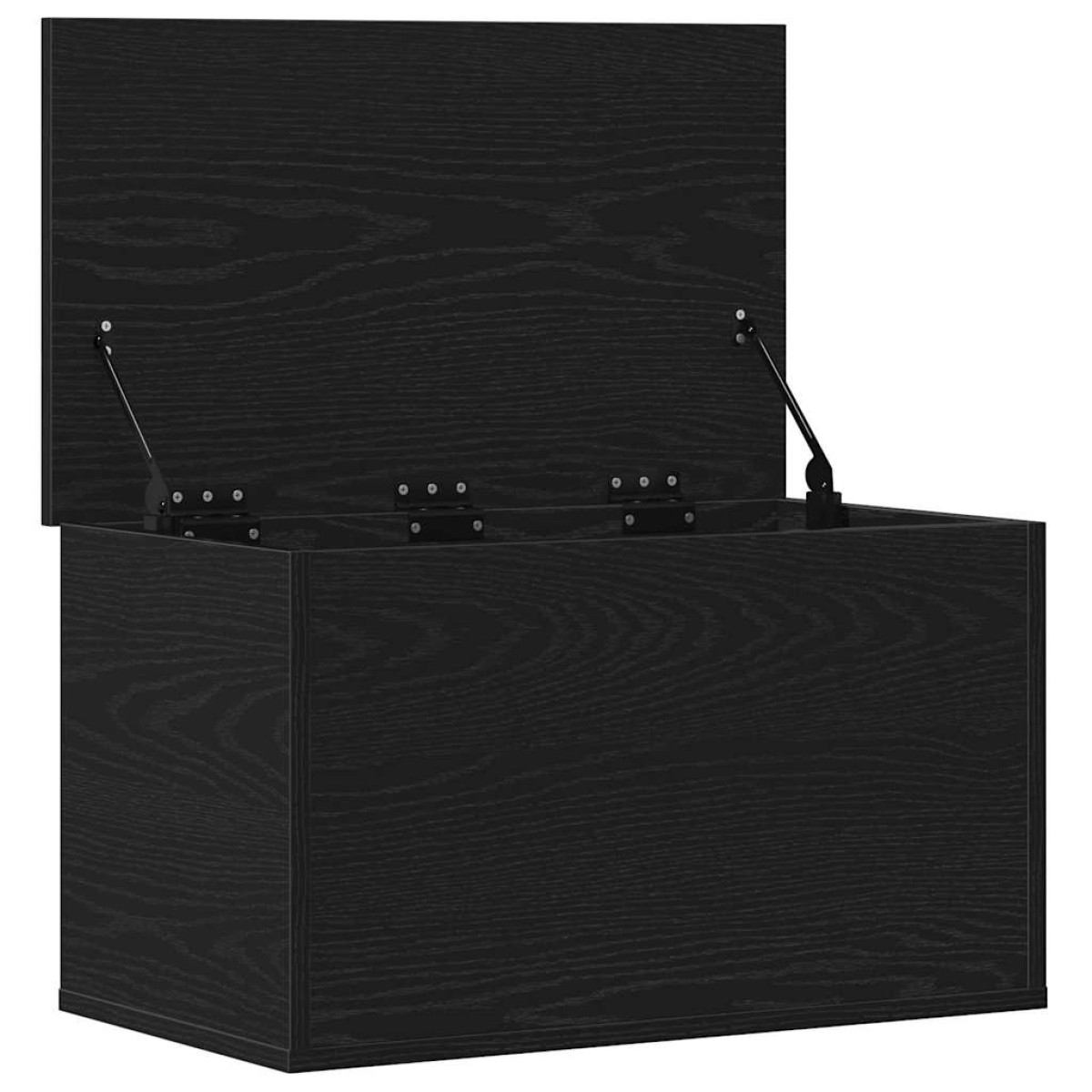 vidaXL Κουτί αποθήκευσης Μαύρη Οξυά 60 x 35 x 35 cm Επεξεργασμένο Ξύλο