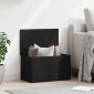 vidaXL Κουτί αποθήκευσης Μαύρη Οξυά 60 x 35 x 35 cm Επεξεργασμένο Ξύλο