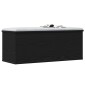 vidaXL Κουτί αποθήκευσης Μαύρη Οξυά 90 x 35 x 35 cm Επεξεργασμένο Ξύλο