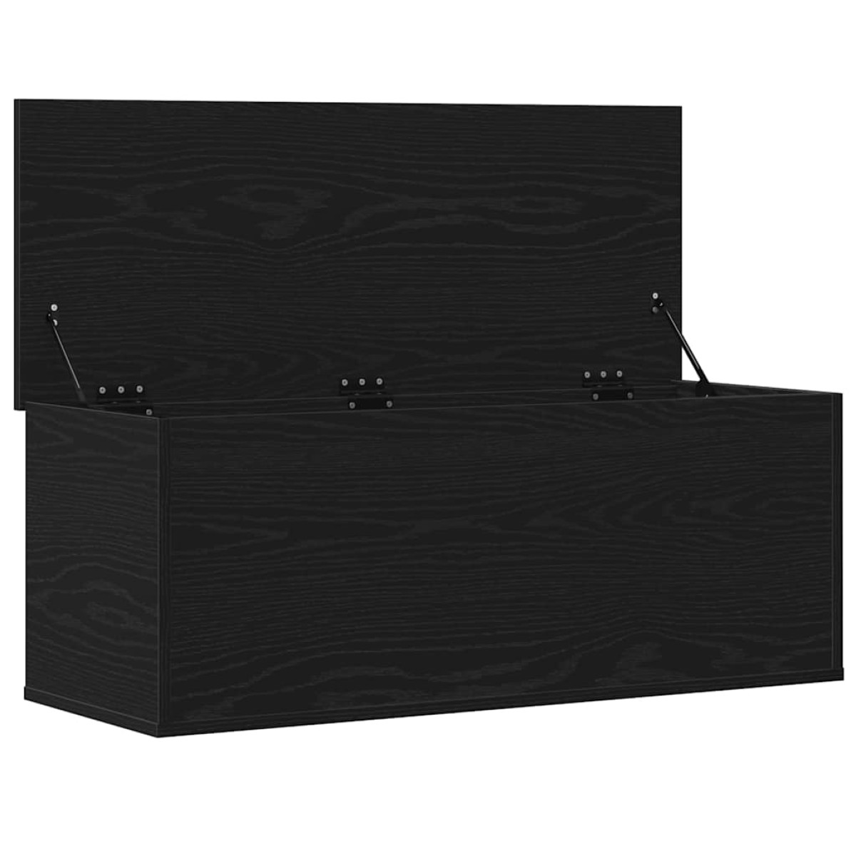 vidaXL Κουτί αποθήκευσης Μαύρη Οξυά 90 x 35 x 35 cm Επεξεργασμένο Ξύλο