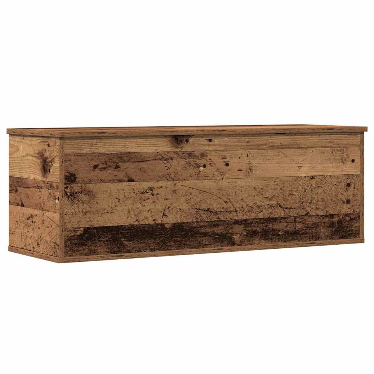 vidaXL Κουτί αποθήκευσης Παλιό Ξύλο 102 x 35 x 35 cm