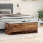 vidaXL Κουτί αποθήκευσης Παλιό Ξύλο 102 x 35 x 35 cm