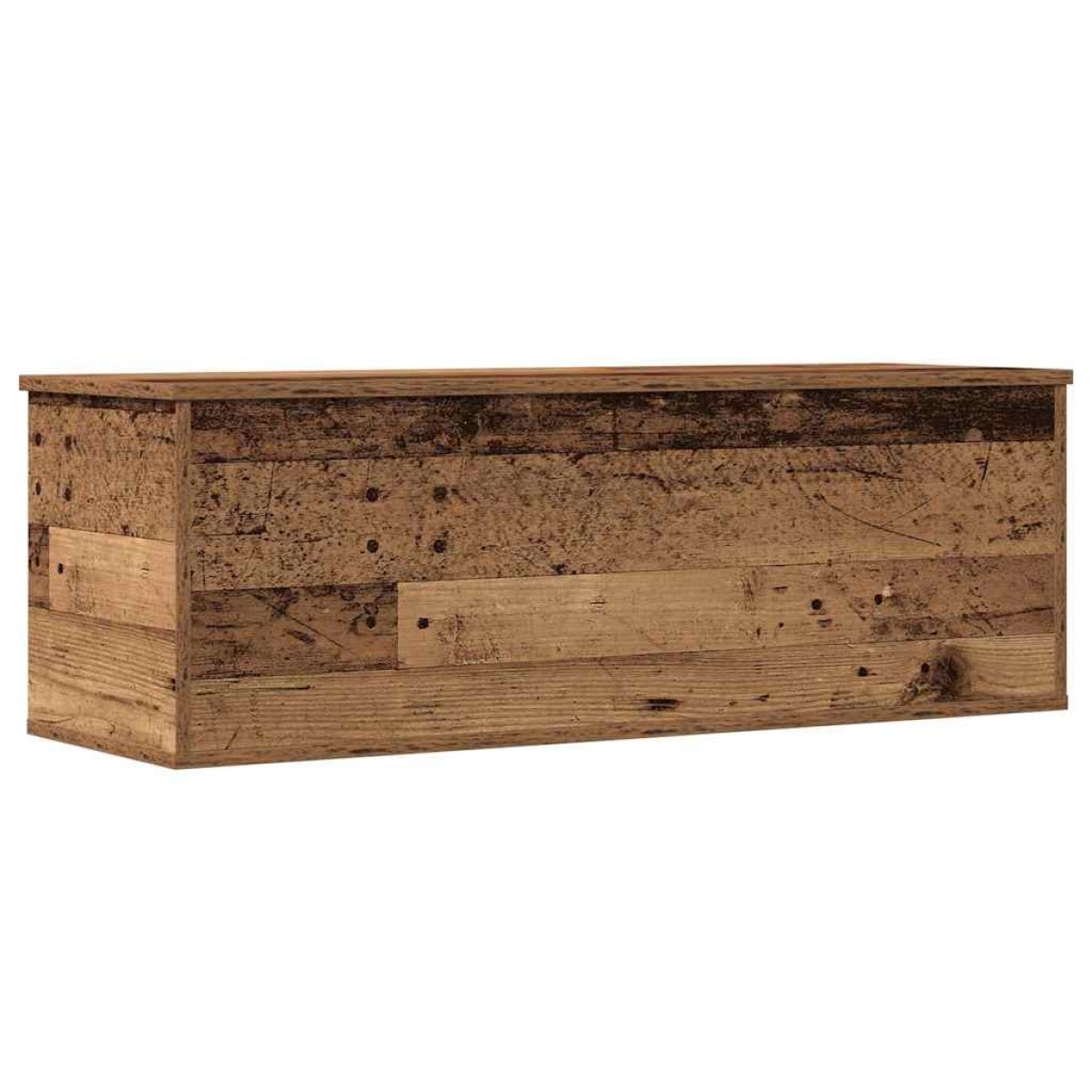 vidaXL Κουτί αποθήκευσης Παλιό Ξύλο 102 x 35 x 35 cm