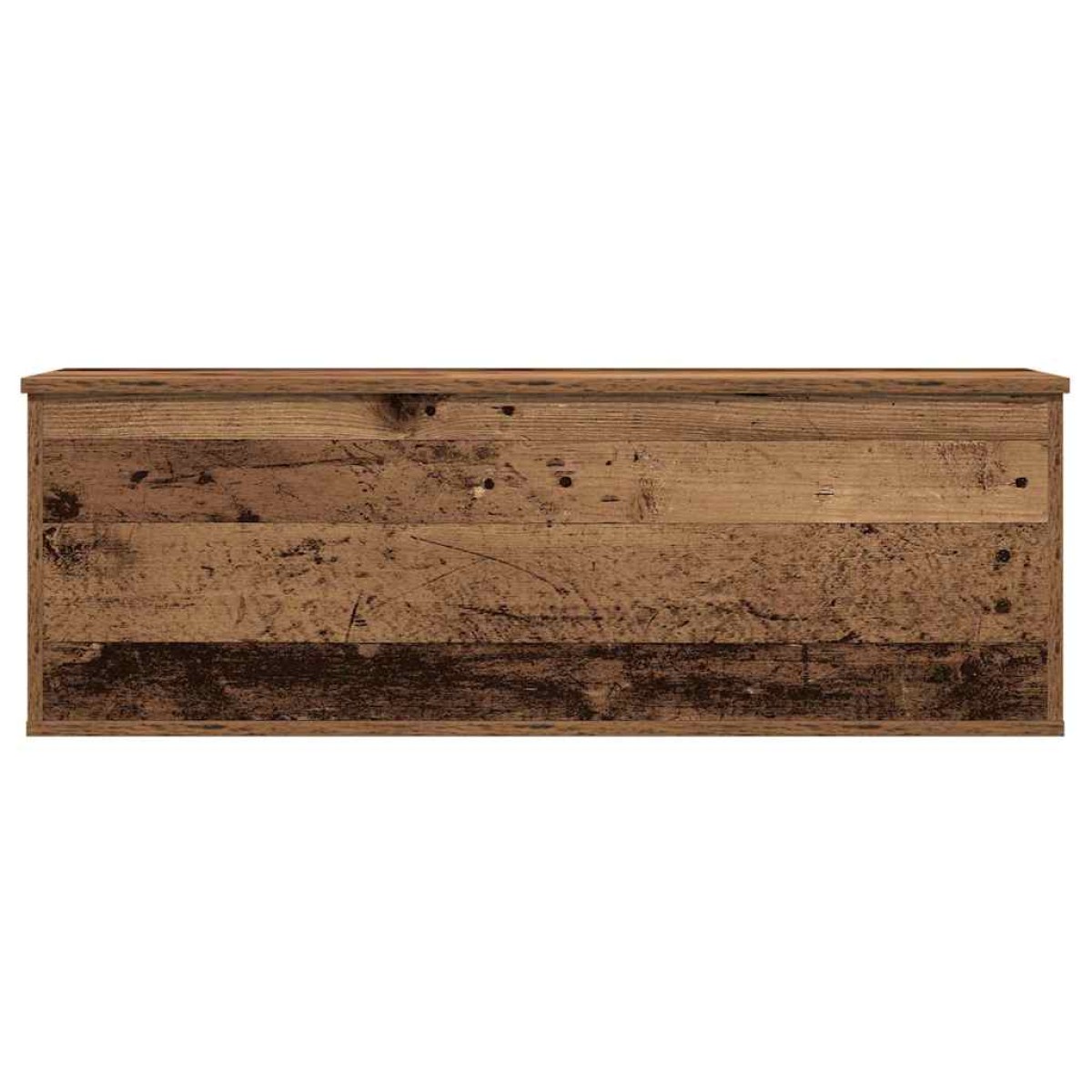 vidaXL Κουτί αποθήκευσης Παλιό Ξύλο 102 x 35 x 35 cm