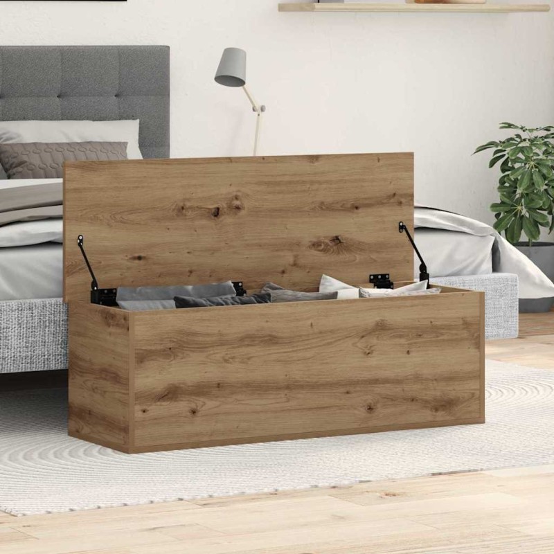 vidaXL Κουτί αποθήκευσης Artisan Oak 102 x 35 x 35 cm