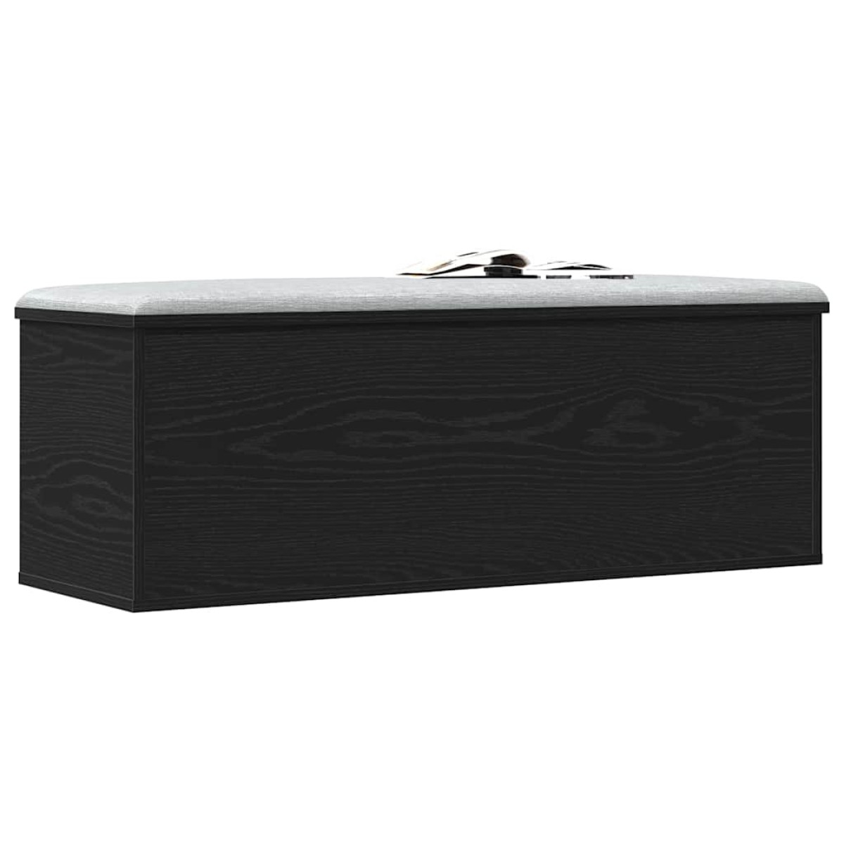 vidaXL Κουτί αποθήκευσης Μαύρη Οξυά 102 x 35 x 35 cm