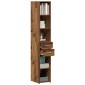 vidaXL Βιβλιοθήκη με συρτάρι Παλιό ξύλο 30 x 42.4 x 185.2 εκ.