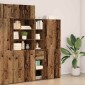 vidaXL Βιβλιοθήκη με συρτάρι Παλιό ξύλο 30 x 42.4 x 185.2 εκ.