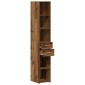 vidaXL Βιβλιοθήκη με συρτάρι Παλιό ξύλο 30 x 42.4 x 185.2 εκ.