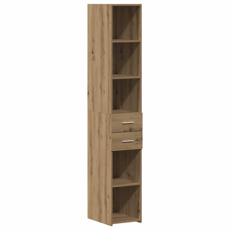 vidaXL Βιβλιοθήκη Artisan Oak 30 x 42.4 x 185.2 εκ.