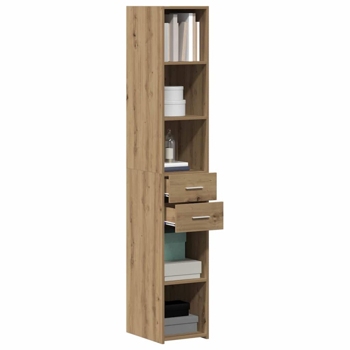 vidaXL Βιβλιοθήκη Artisan Oak 30 x 42.4 x 185.2 εκ.