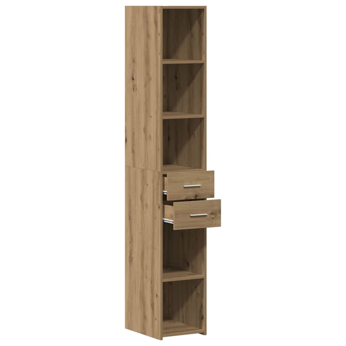 vidaXL Βιβλιοθήκη Artisan Oak 30 x 42.4 x 185.2 εκ.