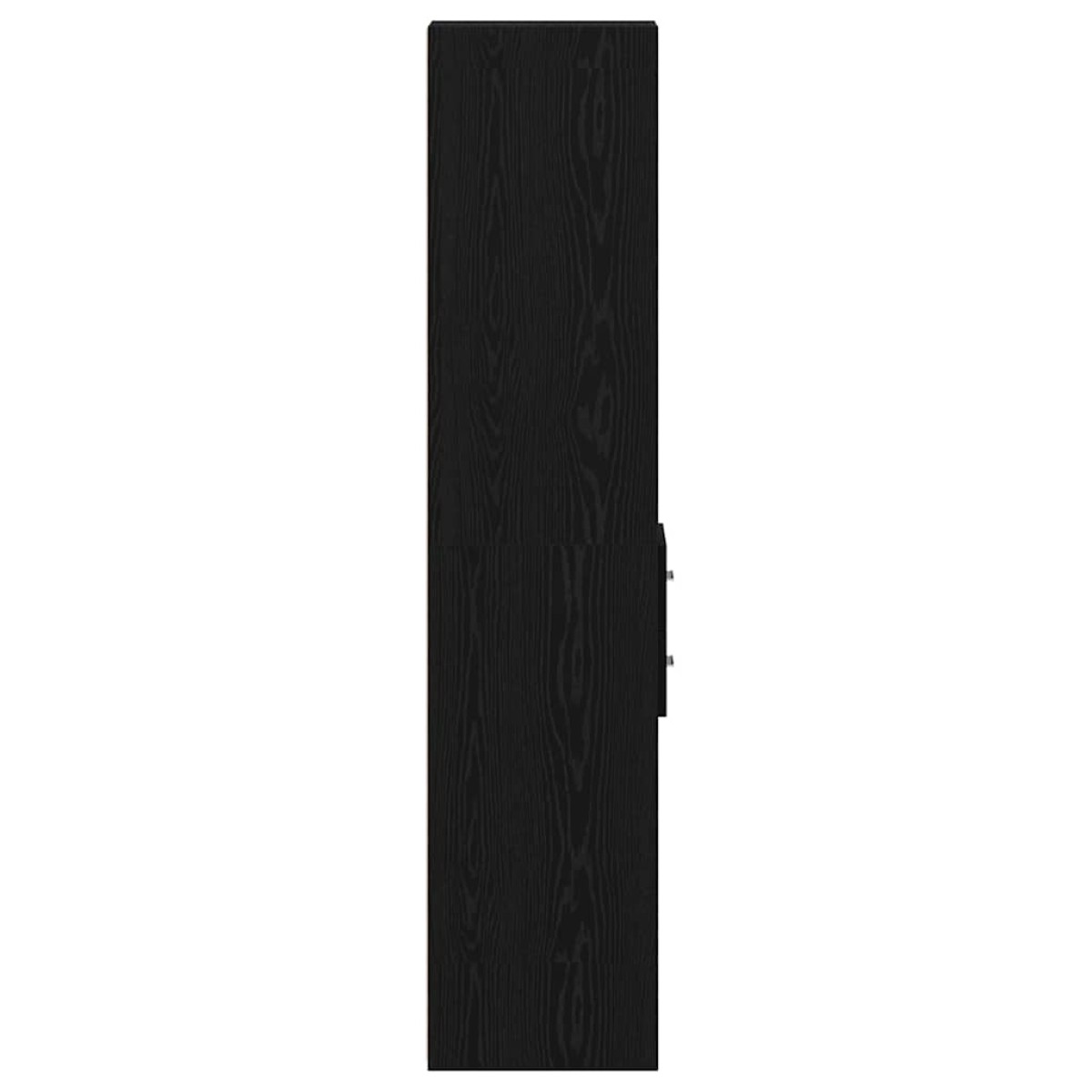 vidaXL Βιβλιοθήκη με συρτάρι Μαύρη Οξυά 30 x 42.4 x 185.2 εκ.