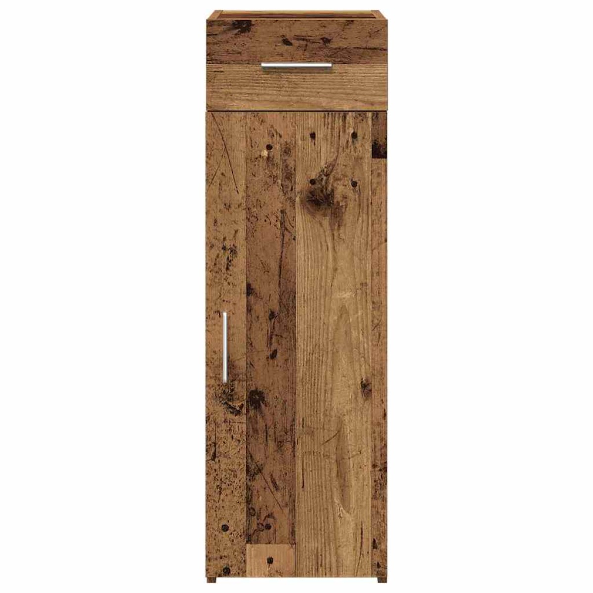 vidaXL Πλαϊνό γραφείο με συρτάρι Παλιό ξύλο 30 x 42,5 x 93 εκ.