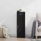 vidaXL Πλαϊνό γραφείο με συρτάρι Μαύρη Οξυά 30 x 42,5 x 93 εκ.
