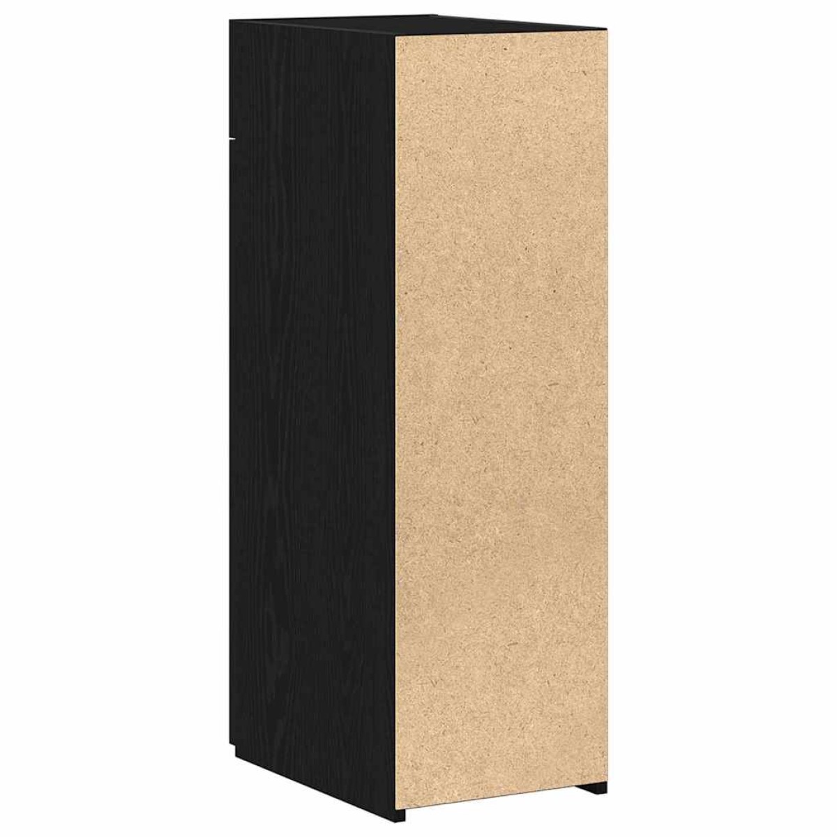 vidaXL Πλαϊνό γραφείο με συρτάρι Μαύρη Οξυά 30 x 42,5 x 93 εκ.