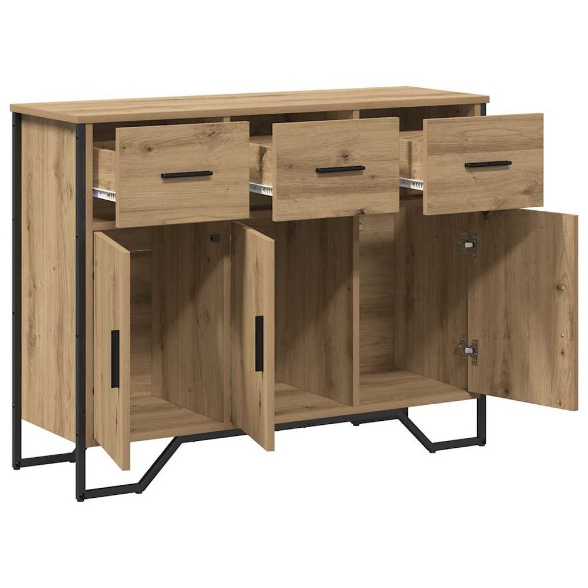 vidaXL Πλαϊνό γραφείο Artisan Oak 97 x 32,5 x 74,5 εκ.
