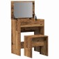 vidaXL Τραπέζι ντυσίματος 2 τμχ. Παλιό Ξύλο 60 x 40 x 75 cm