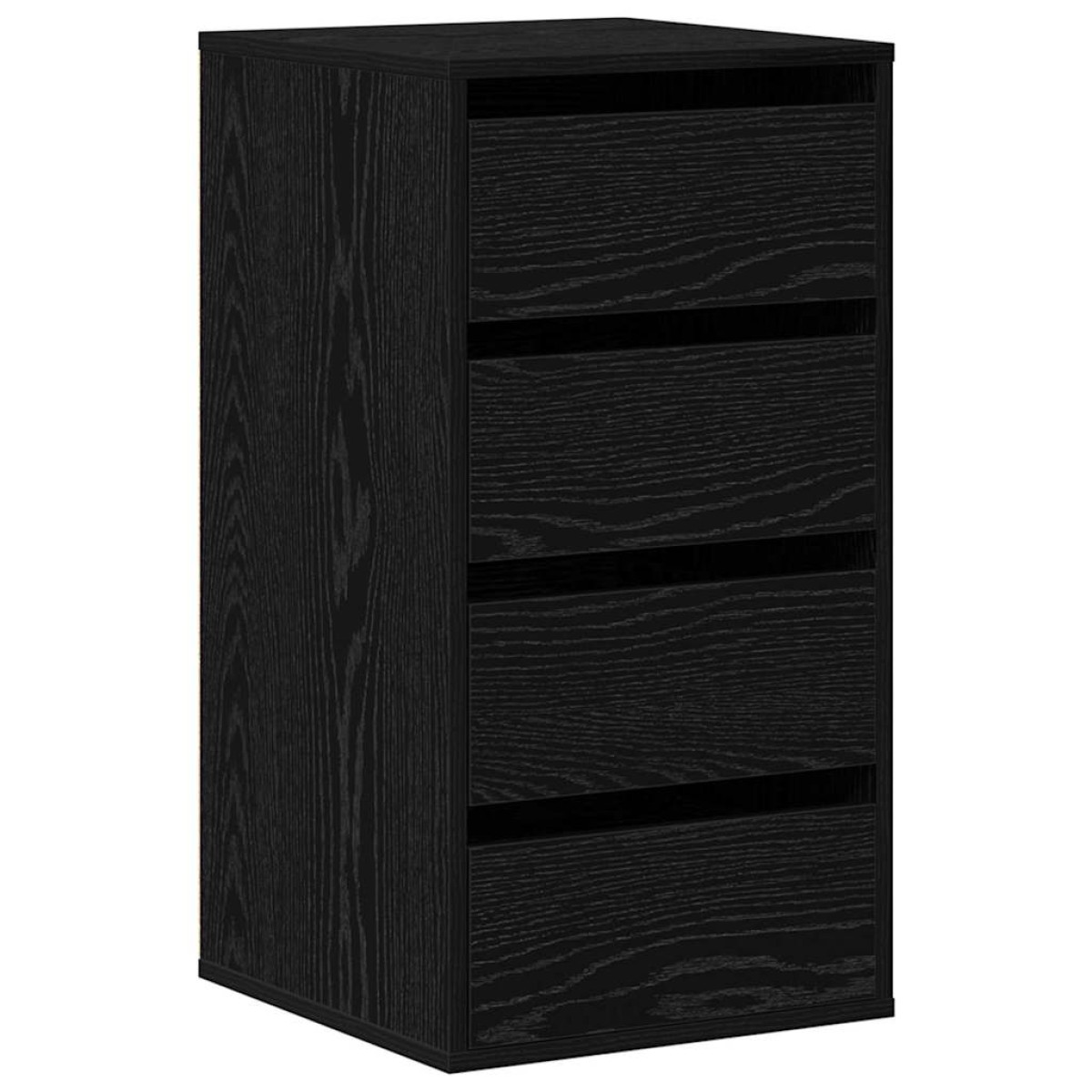 vidaXL Ντουλάπι με Συρτάρια 3-Συρτάρι Μαύρο 40 x 41 x 76 εκ.