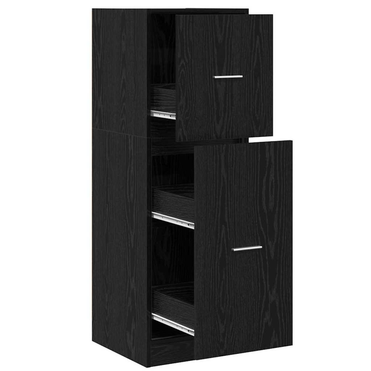 vidaXL Φαρμακοποιϊκή Ντουλάπα Μαύρη δρυς 40 x 41 x 118 εκ.