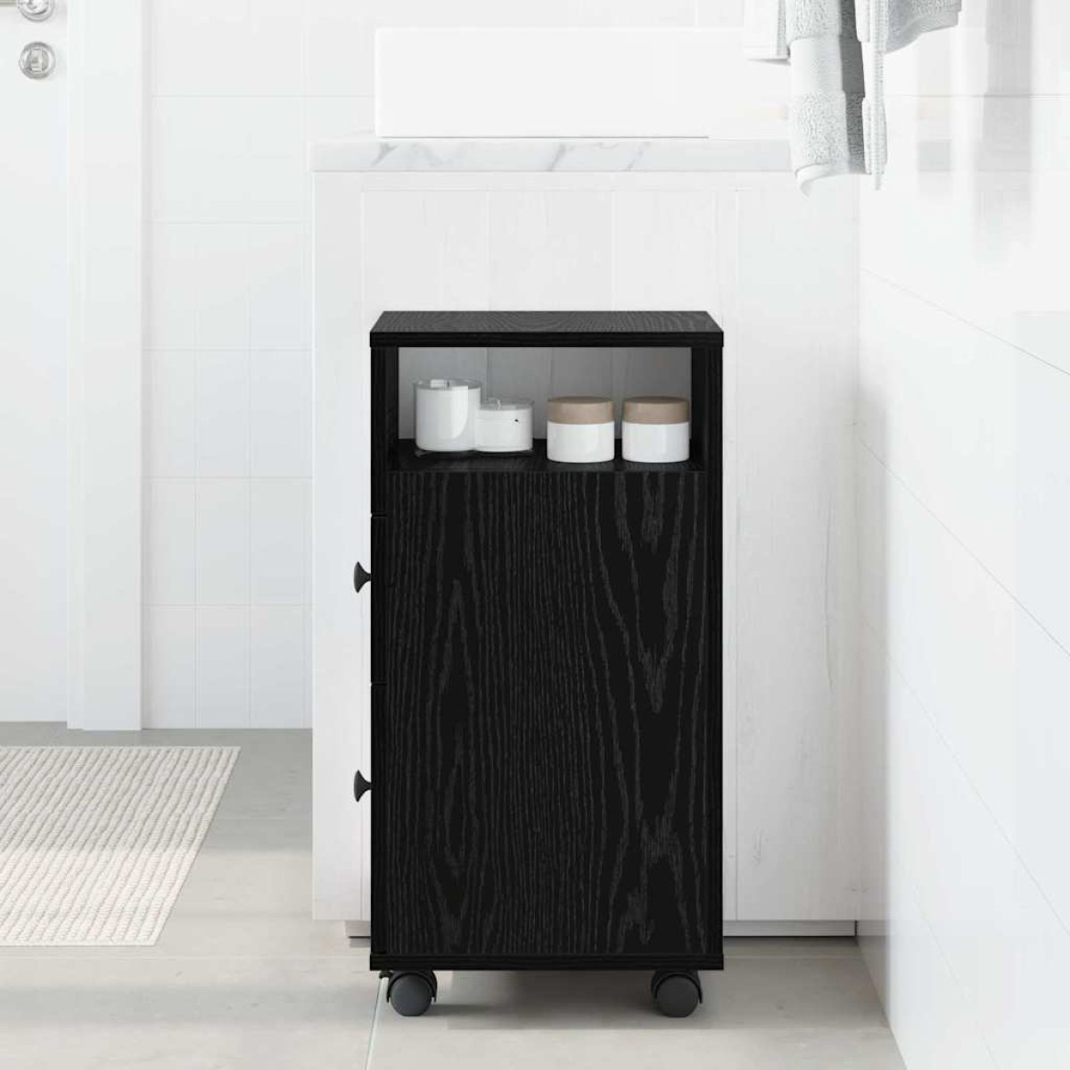 vidaXL Σετ Επίπλων Μπάνιου 33 x 23 x 65 εκ. Επεξεργασμένο ξύλο
